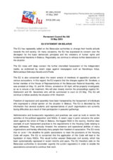 Statement by the Delegation of Luxembourg/EU on the situation of civil society in Belarus