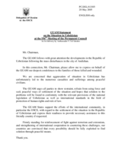 Statement by the Delegation of Ukraine/GUAM on the situation in Uzbekistan