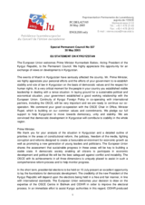 Statement by the Delegation of Luxembourg/EU on Kyrgyzstan