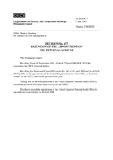 Permanent Council Decision No. 677