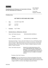 Journal of the 362nd Plenary Meeting of the Forum for Security Co-operation (it)