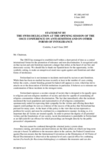 Statement by the Delegation of Switzerland Statement by the Delegation of Switzerland