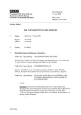Journal of the 360th Plenary Meeting of the Forum for Security Co-operation (de)