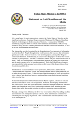 Statement by the Delegation of the United States of America Statement by the Delegation of the United States of America