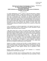 Statement by the Head of the Delegation of Cyprus, Kypros Chrysostomides, Minister, Government Spokesman Statement by the Head of the Delegation of Cyprus, Kypros Chrysostomides, Minister, Government Spokesman