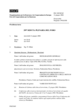 Journal of the 359th Plenary Meeting of the Forum for Security Co-operation (it)