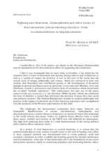 Statement by Mehmet Aydin, Minister of State of Turkey Statement by Mehmet Aydin, Minister of State of Turkey