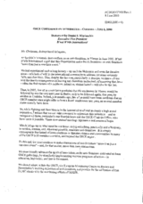 Statement by Daniel S. Mariaschin, Executive Vice President, B'nai B'rith International Statement by Daniel S. Mariaschin, Executive Vice President, B'nai B'rith International