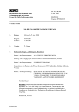 Journal of the 358th Plenary Meeting of the Forum for Security Co-operation (de)