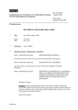 Journal of the 358th Plenary Meeting of the Forum for Security Co-operation (it)