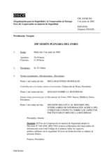 Journal of the 358th Plenary Meeting of the Forum for Security Co-operation (es)