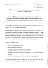 Contribution by Alfred Donath, President of the Swiss Federation of Jewish Communities, Geneva Contribution by Alfred Donath, President of the Swiss Federation of Jewish Communities, Geneva