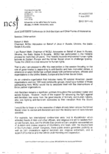 Statement by Robert Meth, Chairman of NCSJ: Advocates on Behalf of Jews in Russia, Ukraine, the Baltic States and Eurasia Statement by Robert Meth, Chairman of NCSJ: Advocates on Behalf of Jews in Russia, Ukraine, the Baltic States and Eurasia