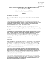 Statement by Mazen Chouaib, National Council on Canada Arab Relations Statement by Mazen Chouaib, National Council on Canada Arab Relations