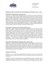Report on the activities of the OSCE Chairman-in-Office