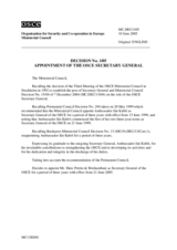 Ministerial Council Decision No. 1/05