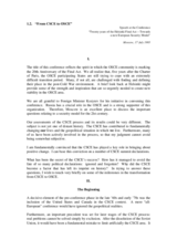 "From CSCE to OSCE", speech by OSCE Secretary General Wilhelm Höynck "From CSCE to OSCE", speech by OSCE Secretary General Wilhelm Höynck