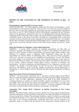 Report on the activities of the OSCE Chairman-in-Office