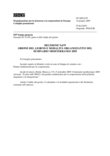 Permanent Council Decision No. 679 (it)