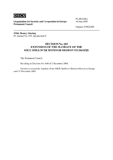 Permanent Council Decision No. 682