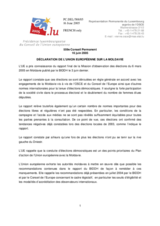 Statement by the Delegation of Luxembourg/EU on the parliamentary elections in Moldova, held on 6 March 2005