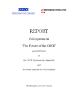 Report by the colloquium on "The Future of the OSCE"