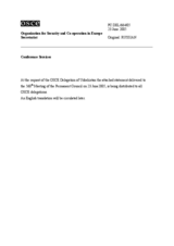 Statement by the Delegation of Uzbekistan on the preliminary findings by ODIHR on the events in Andijan (ru)