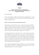 Speech by OSCE Chairman-in-Office Dimitrij Rupel at the Conference of the American Society for International Law