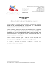 Statement by the Delegation of Luxembourg/EU on the meeting of the mediators of the Transdniestrian conflict, held in Bratislava on 21 June 2005