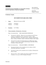 Journal of the 356th Plenary Meeting of the Forum for Security Co-operation (es)