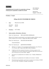 Journal of the 355th Plenary Meeting of the Forum for Security Co-operation (fr)