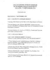 CSCE Economic Forum Seminar on Business and Environment, Tallinn