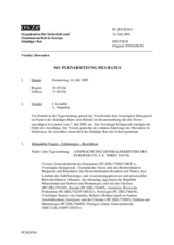 Journal of the 563rd Plenary Meeting of the Permanent Council (de)