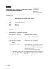 Journal of the 353rd Plenary Meeting of the Forum for Security Co-operation (it)