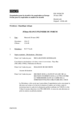 Journal of the 353rd Plenary Meeting of the Forum for Security Co-operation (fr)