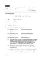 Journal of the 457th Plenary Meeting of the Forum for Security Co-operation (it)