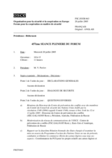 Journal of the 457th Plenary Meeting of the Forum for Security Co-operation (fr)