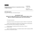 Permanent Council Decision No. 687 (it)