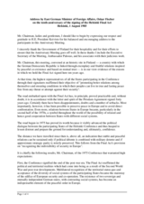 Speech by DDR Foreign Minister Oskar Fischer, Helsinki 1985