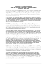 Statement by US President Ronald Reagan, Washington 1985