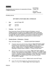 Journal of the 565th Plenary Meeting of the Permanent Council (it)