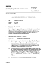 Journal of the 565th Plenary Meeting of the Permanent Council