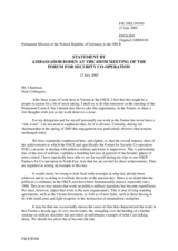 Statement by Ambassador Boden, Permanent Mission of the Federal Republic of Germany