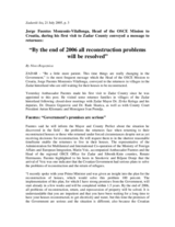 Article about Head of Mission's first official visit to the Zadar region, Zadarski list