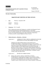 Journal of the 566th Plenary Meeting of the Permanent Council