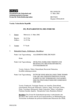 Journal of the 352th Plenary Meeting of the Forum for Security Co-operation (de)