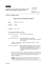 Journal of the 352th Plenary Meeting of the Forum for Security Co-operation (fr)