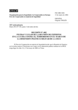 Forum for Security Co-operation Decision No. 4/02 (es)