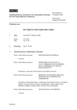 Journal of the 351st Plenary Meeting of the Forum for Security Co-operation (it)