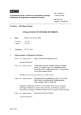 Journal of the 351st Plenary Meeting of the Forum for Security Co-operation (fr)